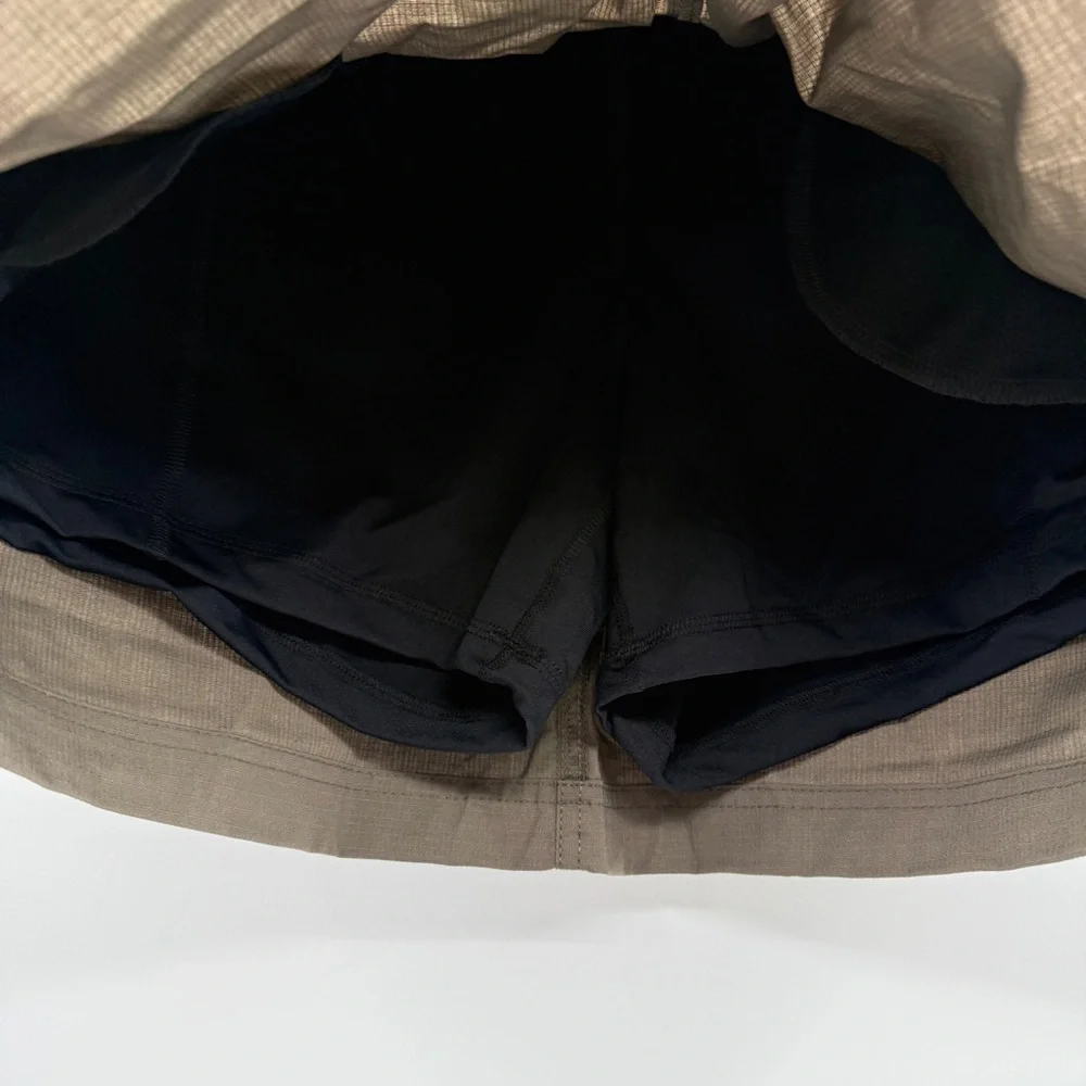 Prana Double Peak Skort in Mud Tan Brown Sz 14 NEW‎